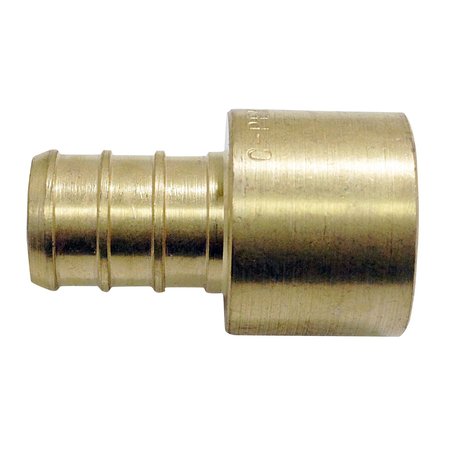 Apollo Pex 1/2 in. Brass PEX Barb x 1/2 in. Female Copper Sweat Adapter Jar (40-Pack), 40PK APXFS1240JR